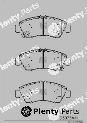 MK Kashiyama D5073MH — Brake Pad Set, disc brake