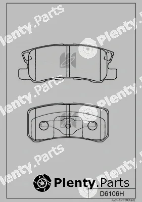 MK Kashiyama D6106H — Brake Pad Set, disc brake