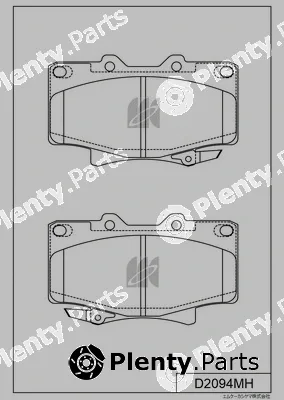 MK Kashiyama D2094MH — Brake Pad Set, disc brake