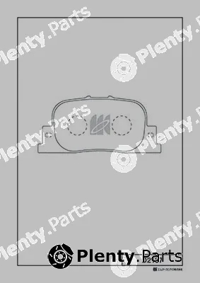 MK Kashiyama D2187 — Brake Pad Set, disc brake
