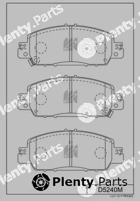 MK Kashiyama D5240M — Brake Pad Set, disc brake
