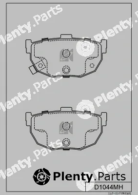 MK Kashiyama D1044MH — Brake Pad Set, disc brake