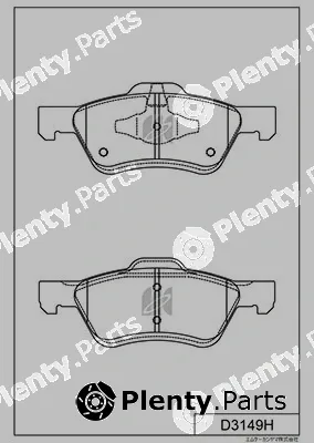 MK Kashiyama D3149H — Brake Pad Set, disc brake