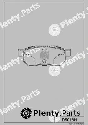 MK Kashiyama D5018H — Brake Pad Set, disc brake