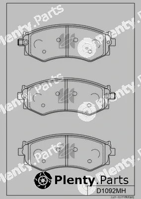 MK Kashiyama D1092MH — Brake Pad Set, disc brake