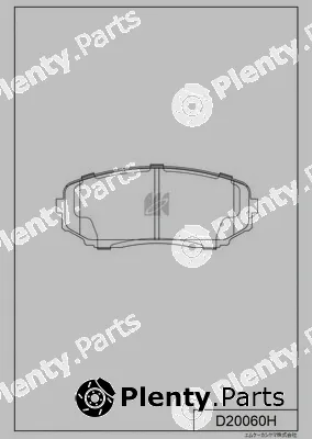 MK Kashiyama D20060H — Brake Pad Set, disc brake