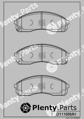 MK Kashiyama D11166MH — Brake Pad Set, disc brake