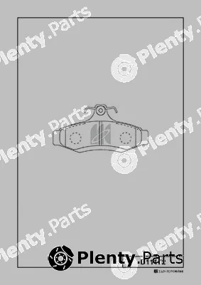 MK Kashiyama D11172 — Brake Pad Set, disc brake