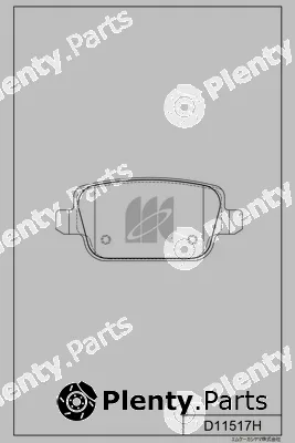 MK Kashiyama D11517H — Brake Pad Set, disc brake