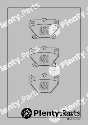 MK Kashiyama D2204M — Brake Pad Set, disc brake