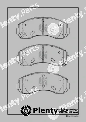 MK Kashiyama D11204MH — Brake Pad Set, disc brake