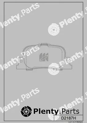 MK Kashiyama D2187H — Brake Pad Set, disc brake