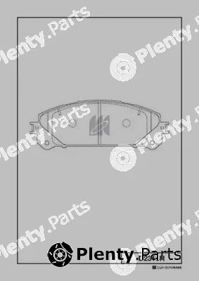 MK Kashiyama D2316H — Brake Pad Set, disc brake