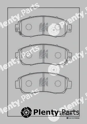 MK Kashiyama D5153M — Brake Pad Set, disc brake