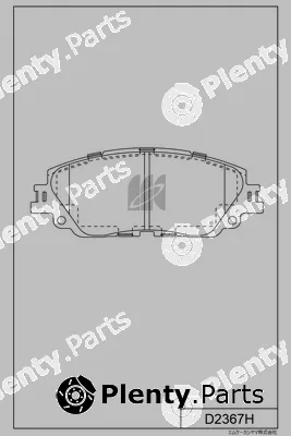 MK Kashiyama D2367H — Brake Pad Set, disc brake