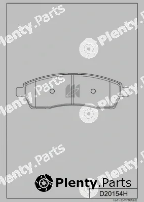 MK Kashiyama D20154H — Brake Pad Set, disc brake
