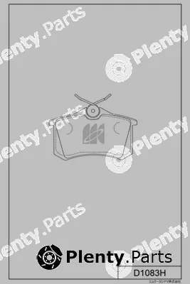 MK Kashiyama D1083H — Brake Pad Set, disc brake