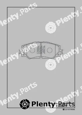 MK Kashiyama D2274 — Brake Pad Set, disc brake