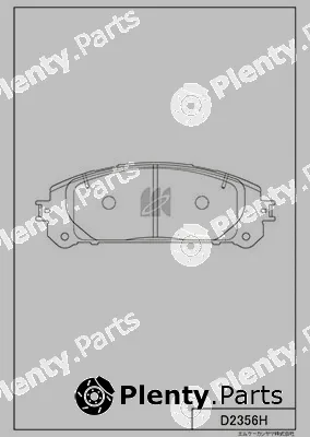 MK Kashiyama D2356H — Brake Pad Set, disc brake
