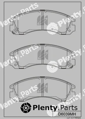 MK Kashiyama D6039MH — Brake Pad Set, disc brake