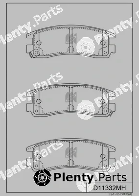 MK Kashiyama D11332MH — Brake Pad Set, disc brake