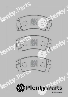 MK Kashiyama D1136M — Brake Pad Set, disc brake