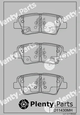 MK Kashiyama D11430MH — Brake Pad Set, disc brake