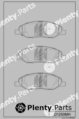 MK Kashiyama D1250MH — Brake Pad Set, disc brake