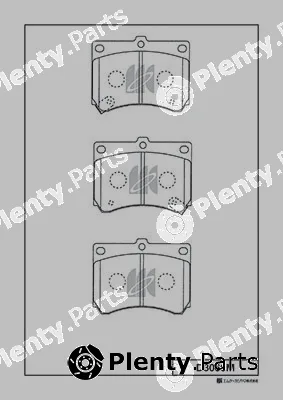 MK Kashiyama D3066M — Brake Pad Set, disc brake