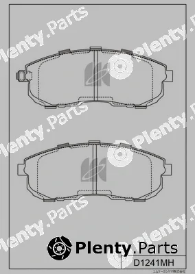 MK Kashiyama D1241MH — Brake Pad Set, disc brake