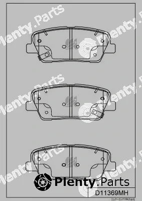 MK Kashiyama D11369MH — Brake Pad Set, disc brake