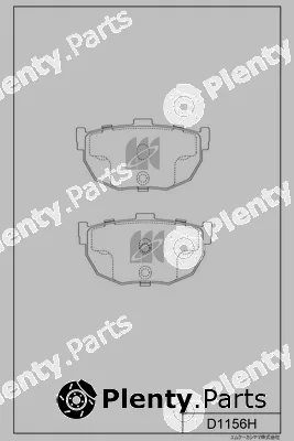MK Kashiyama D1156H — Brake Pad Set, disc brake