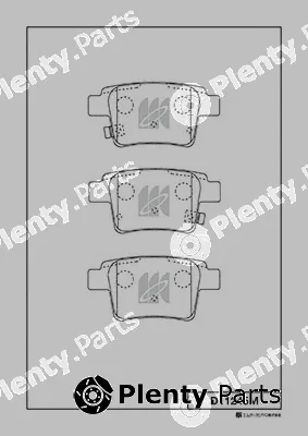 MK Kashiyama D11245M — Brake Pad Set, disc brake