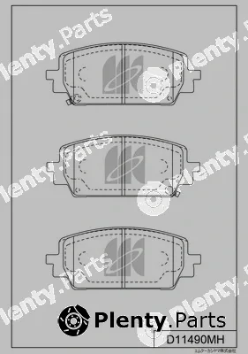 MK Kashiyama D11490MH — Brake Pad Set, disc brake