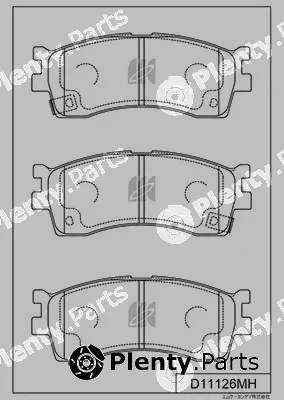 MK Kashiyama D11126MH — Brake Pad Set, disc brake