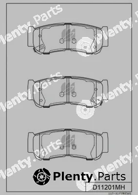 MK Kashiyama D11201MH — Brake Pad Set, disc brake