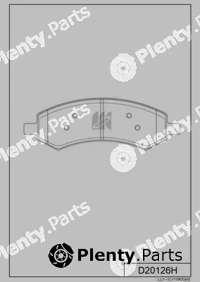 MK Kashiyama D20126H — Brake Pad Set, disc brake
