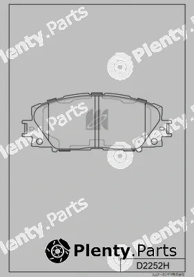 MK Kashiyama D2252H — Brake Pad Set, disc brake
