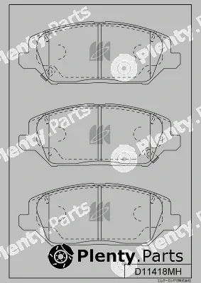 MK Kashiyama D11418MH — Brake Pad Set, disc brake