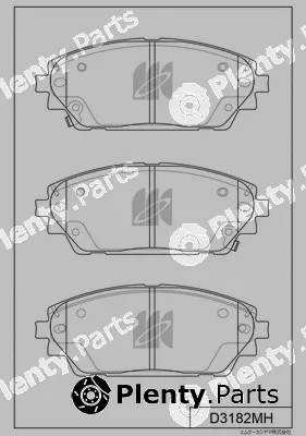 MK Kashiyama D3182MH — Brake Pad Set, disc brake