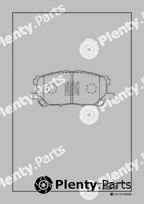 MK Kashiyama D2249 — Brake Pad Set, disc brake
