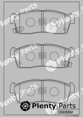 MK Kashiyama D9088M — Brake Pad Set, disc brake