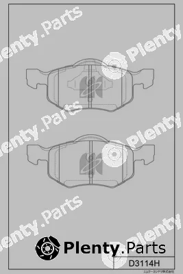 MK Kashiyama D3114H — Brake Pad Set, disc brake
