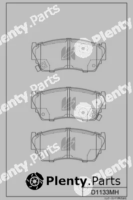 MK Kashiyama D1133MH — Brake Pad Set, disc brake