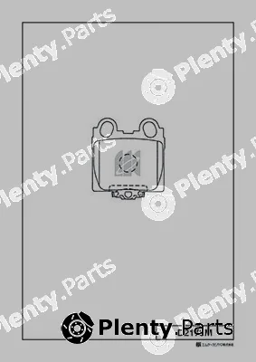 MK Kashiyama D2173M — Brake Pad Set, disc brake