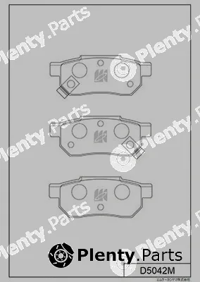 MK Kashiyama D5042M — Brake Pad Set, disc brake