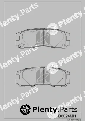 MK Kashiyama D6024MH — Brake Pad Set, disc brake