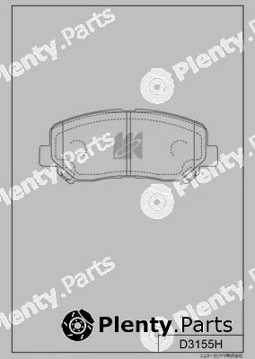 MK Kashiyama D3155H — Brake Pad Set, disc brake