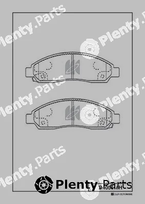 MK Kashiyama D4055MH — Brake Pad Set, disc brake