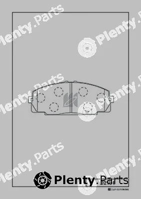MK Kashiyama D2104 — Brake Pad Set, disc brake